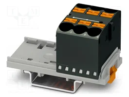 PHOENIX CONTACT PTFIX 6X10/S-NS35 BK Connecteur pour rail