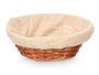 Kipit Ceste Ovale en Osier et Bois 25x9x25 cm Naturel - Panier Rangement (Set de 36)