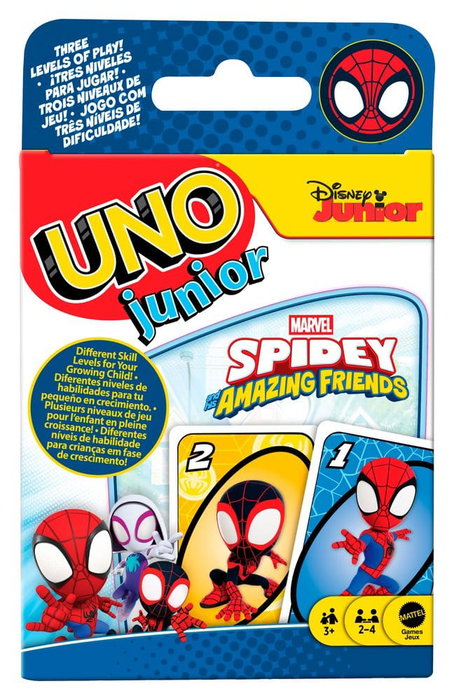 Mattel Games UNO Junior Spidey et ses Amis