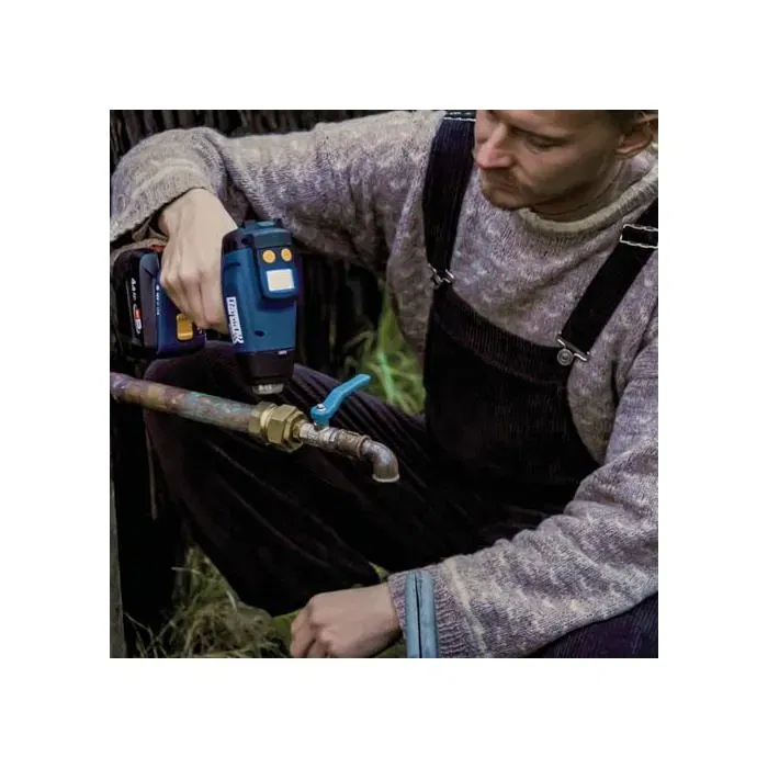 Rapid RX1000 - Pistolet à air chaud 18V sans batterie - Décolleur thermique jusqu'à 550°C - Pour thermorétracter, plastique, dégivrer - Écran LCD - Compatible Power for All