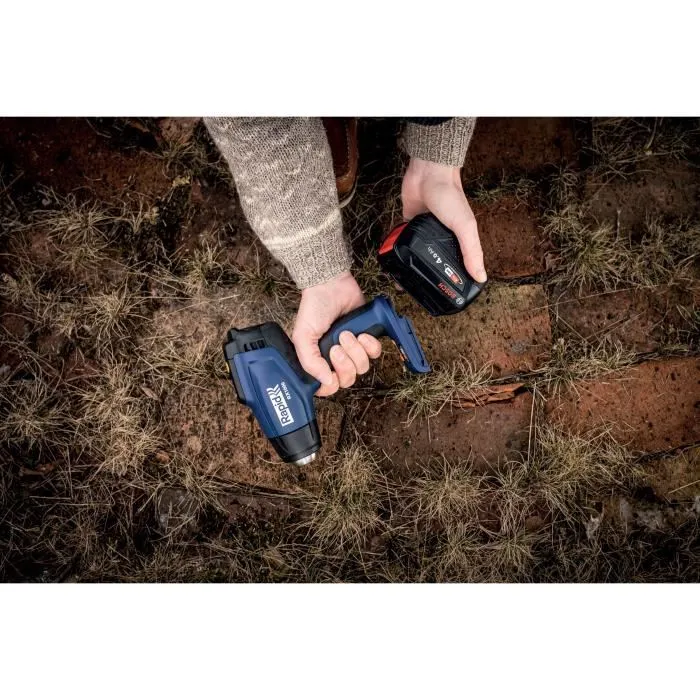 Rapid RX1000 - Pistolet à air chaud 18V sans batterie - Décolleur thermique jusqu'à 550°C - Pour thermorétracter, plastique, dégivrer - Écran LCD - Compatible Power for All