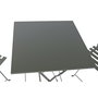 Ensemble Table + 2 Chaises Home ESPRIT Vert Métal 60 x 60 x 71 cm