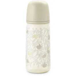 Suavinex - Biberon Birdies - Tétine SX Pro L - 360 ml - À partir de 6 mois - Beige - Débit rapide et physiologique