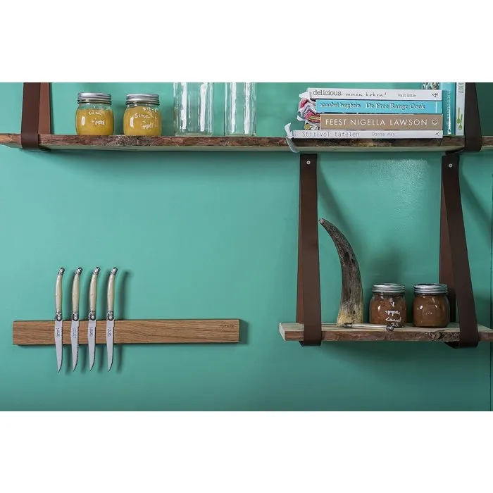 Style De Vie Porte couteaux magnétique en chêne - 50 cm