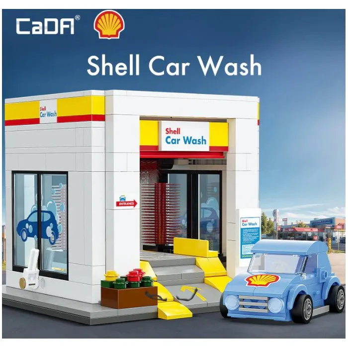 Cada Jeu de Construction Station de Lavage Shell 294 Pièces Dès 8 Ans
