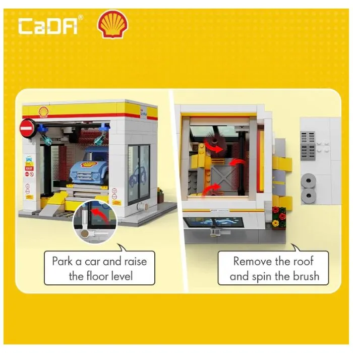 Cada Jeu de Construction Station de Lavage Shell 294 Pièces Dès 8 Ans