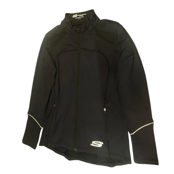 Skechers Leia Mari Veste sportive synthétique pour femmes, Noir, Taille 12 Skechers Leia Mari Veste sportive synthétique pour femmes, Noir, Taille 12