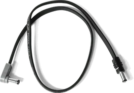 EBS DC1-48 Câble d'alimentation plat noir 2,1 A 2,5 mm 48 cm