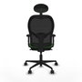 Piqueras y Crespo Chaise de Bureau avec Appui-tête Jorquera 2D036N1 Vert