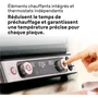 Braun Multi Grill 9 Pro - Grill multifonction 2200 W avec 3 positions de chauffe, sonde thermique et bac à jus intégré - Noir/Acier