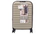 Arte Regal Malette Pliable avec Cadenas 37L Champagne 40x55x16cm (Set de 3)