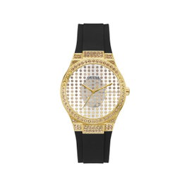 Guess GW0482L1 avec bracelet noir et boîtier doré