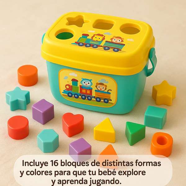 Jugatoys - misprimerosjuguetes Coffret d'encastrement 16 pièces avec panier