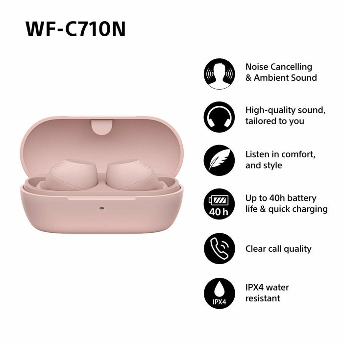 Casque Sony WFC710NP TW Rose