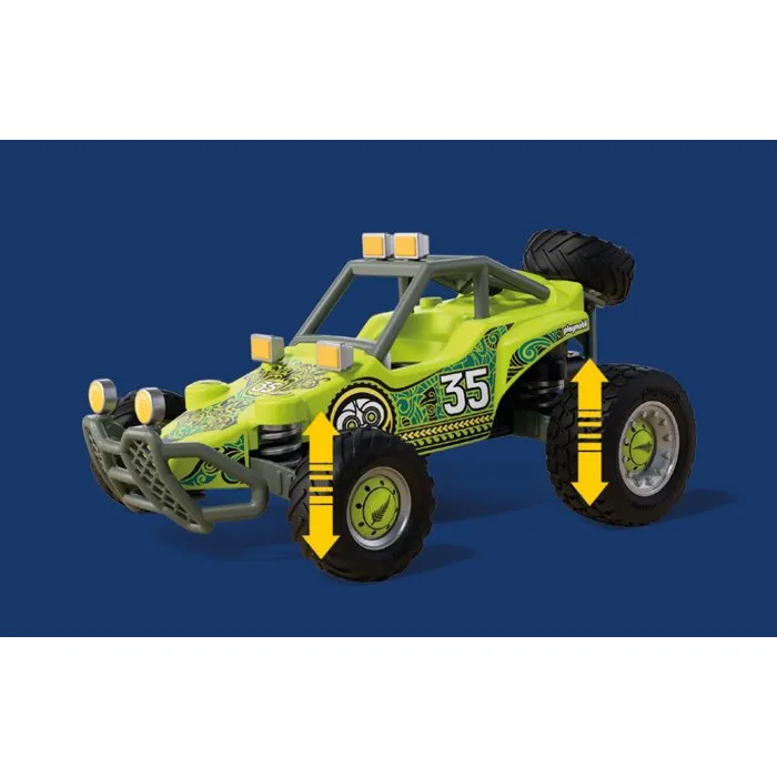Playmobil 72063 - Véhicule tout-terrain et de course - 50 pièces - Jouet de construction dès 4 ans
