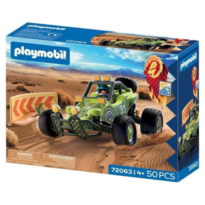 Playmobil 72063 - Véhicule tout-terrain et de course - 50 pièces - Jouet de construction dès 4 ans
