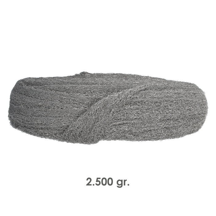 WOLFPACK LINEA PROFESIONAL Laine d'acier Lisse 1 - 2500 g