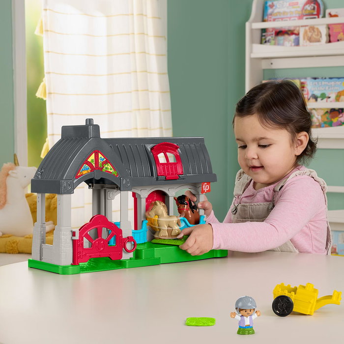 Fisher-Price Little People L'écurie des Joyeux Chevaux avec 6 éléments Fisher-Price Little People L'écurie des Joyeux Chevaux avec 6 éléments
