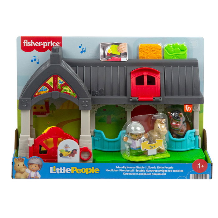 Fisher-Price Little People L'écurie des Joyeux Chevaux avec 6 éléments Fisher-Price Little People L'écurie des Joyeux Chevaux avec 6 éléments