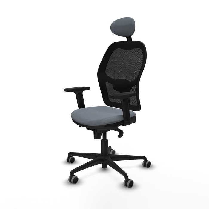 Piqueras y Crespo Chaise de Bureau avec Appui-tête Jorquera 2D036G1 Gris
