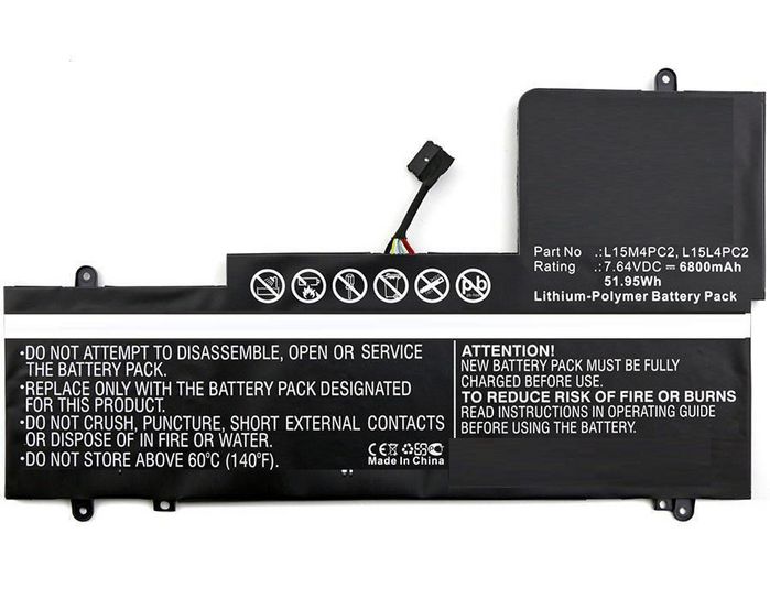 CoreParts Batterie pour PC Portable Lenovo 51,68 Wh Li-Pol 7,6 V 6800 mAh Noir - Haute qualité et fiable avec garantie 12 mois CoreParts Batterie pour PC Portable Lenovo 51,68 Wh Li-Pol 7,6 V 6800 mAh Noir - Haute qualité et fiable avec garantie 12 mois