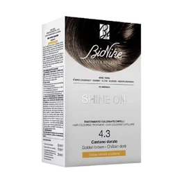 BioNike Shine On Teinture permanente pour cheveux 4.3 Golden Brown
