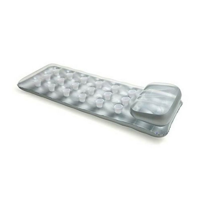 Intex Matelas gonflable de piscine 90620 - Gris argent avec appuie-tête intégré Intex Matelas gonflable de piscine 90620 - Gris argent avec appuie-tête intégré