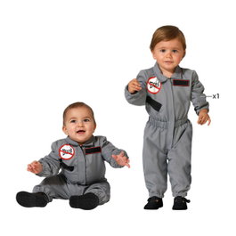 BigBuy Carnival Déguisement Bébé Exterminateur de Fantômes Gris 24 mois