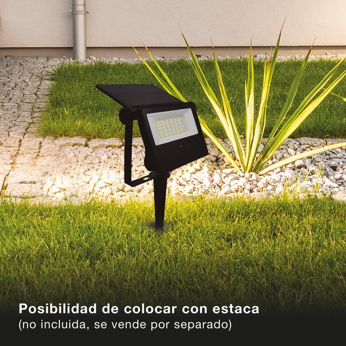 GSC Evolution Projecteur solaire LED Kumira 15W 6500K Noir avec capteur IP65