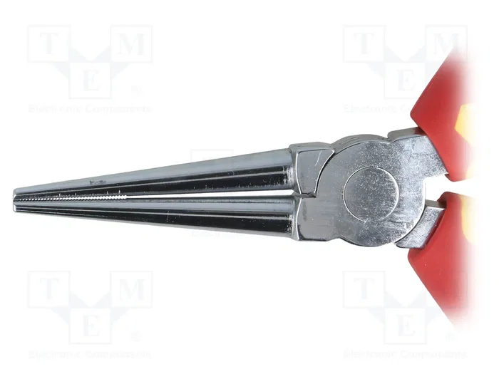 WIHA Pince isolée à bec demi-rond 160 mm