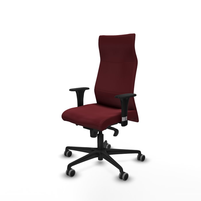 Piqueras Y Crespo Fauteuil Albacete, Mécanisme Synchrone, Similicuir Granate, Bras 1D