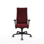 Piqueras Y Crespo Fauteuil Albacete, Mécanisme Synchrone, Similicuir Granate, Bras 1D