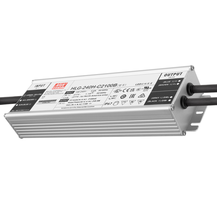 Meanwell Pilote LED 240 W 90-305 V CA 2 100 A IP67 Meanwell Pilote LED 240 W 90-305 V CA 2 100 A IP67