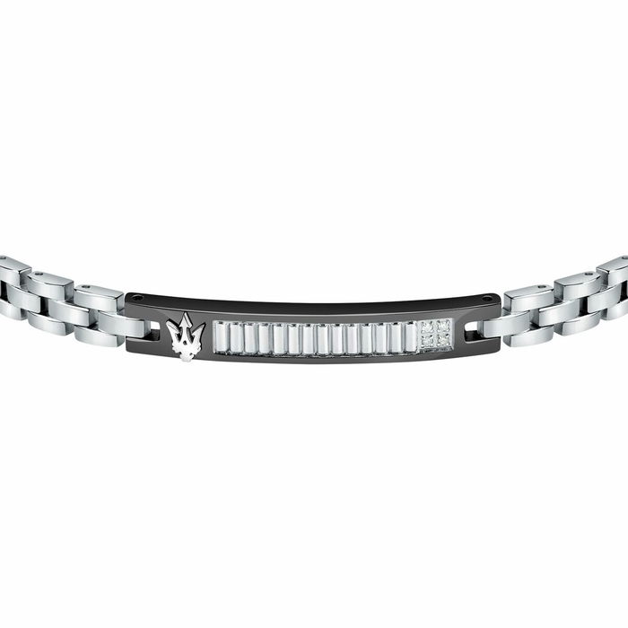 Bracelet Homme Maserati Acier inoxydable 21,5 cm Argenté