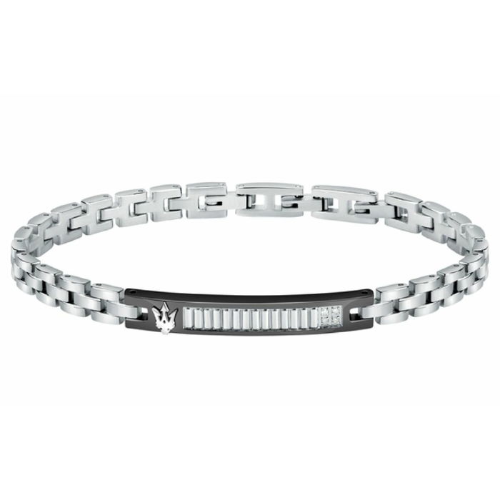 Bracelet Homme Maserati Acier inoxydable 21,5 cm Argenté
