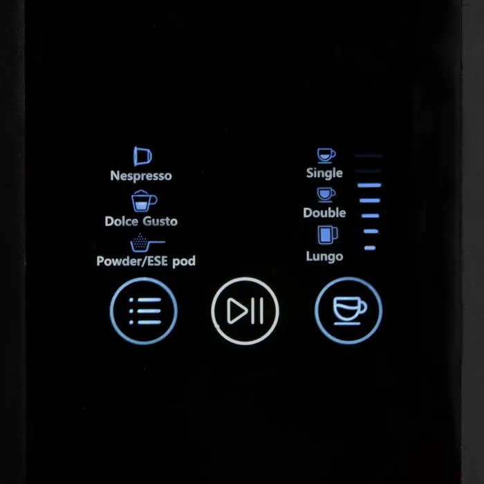 Domo Machine à expresso 4-en-1 1525 W 1,5 L Noir compatible Nespresso Dolce Gusto ESE café moulu