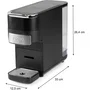 Domo Machine à expresso 4-en-1 1525 W 1,5 L Noir compatible Nespresso Dolce Gusto ESE café moulu