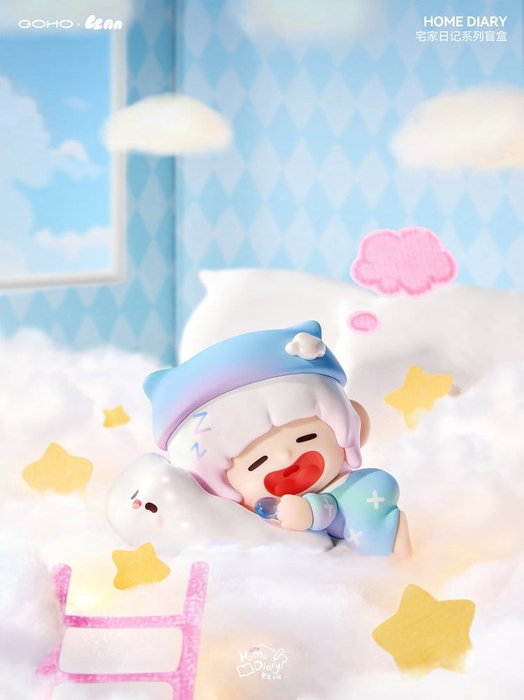 Shenzhen Mabell Animation Development Pack de 8 boîtes mystères figurines Lazy Home Diary
