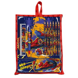 Kids Licensing Set de Papeterie dans un Sac Spiderman Marvel - 22,5 x 30 x 2 cm