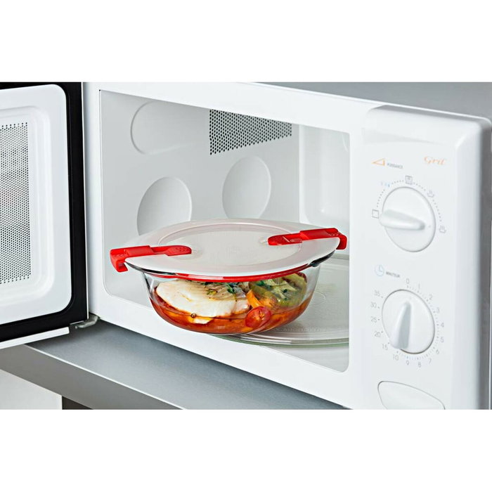 Pyrex Plat rond avec couvercle 1,1 L - 20 x 18 cm Pyrex Plat rond avec couvercle 1,1 L - 20 x 18 cm