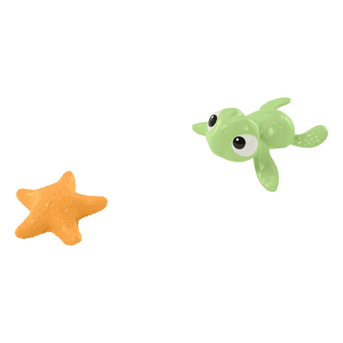 Disney Princess Poupée Vaiana Nageuse JFF09 - Vaiana 2 - Corsage Magique qui Change de Couleur au Contact de l'Eau avec 15 Accessoires, 8 cm, à Partir de 3 Ans