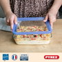 Pyrex Lot de 3 Boîtes de conservation Zero Plastic 1,5 L