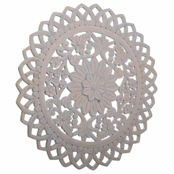 Décoration murale Alexandra House Living Gris Bois MDF 3 x 90 x 90 cm Décoration murale Alexandra House Living Gris Bois MDF 3 x 90 x 90 cm