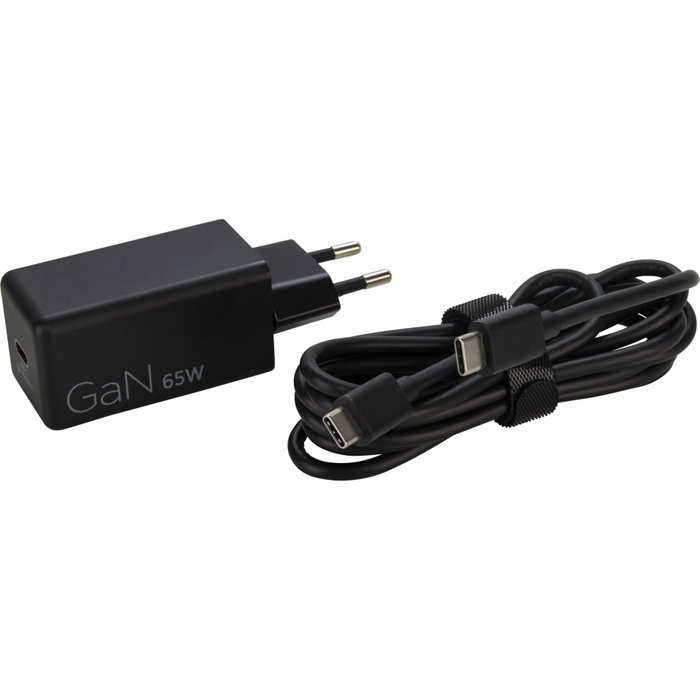Lenovo 65 W Mini USB-C GaN Charger - Black Lenovo 65 W Mini USB-C GaN Charger - Black