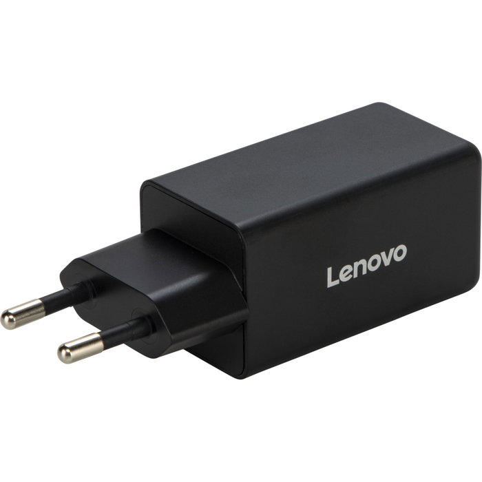 Lenovo 65 W Mini USB-C GaN Charger - Black Lenovo 65 W Mini USB-C GaN Charger - Black
