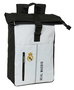 Safta Mochila Solapa pour Ordinateur Portable 15,6" Real Madrid 1ère équipe 24/25, 28 x 42 x 13 cm - Sacoche Laptop
