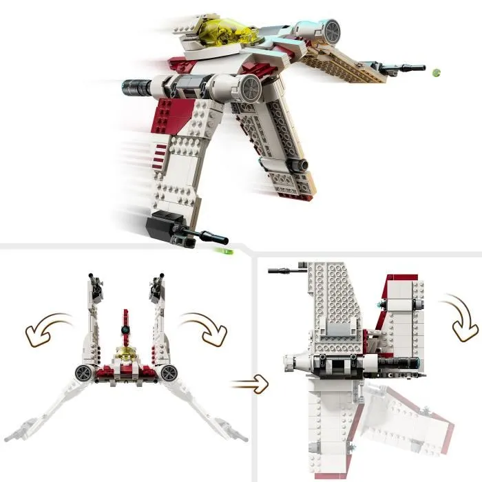 LEGO 75432 Star Wars The Clone Wars Chasseur V-19 Torrent - Jeu de Construction avec 567 Pièces et 3 Minifigurines - à Partir de 9 Ans