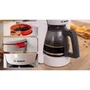 Bosch TKA2M111 Cafetière Filtre MyMoment Blanche 1,25L (10/15 tasses) - Verseuse en verre - Système anti-gouttes - Arrêt automatique - 1100 W