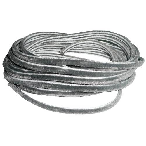 Burcasa Burlete à franges pour fenêtre à rail, 6 m, gris