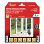 Burcasa Burlete à franges pour fenêtre à rail, 6 m, gris